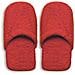Set 2 pantofole donna rosso. - Foto miniatura 1