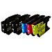 5 Cartucce Compatibile Brother Lc-1240 (2bk + 1 X Colore) - Foto miniatura 1
