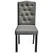 Sedie d Pranzo 4 pz Grigie in Tessuto - Foto miniatura 5