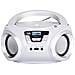 Stereo Portatile Boombox Cd Mp3 Bluetooth Trevi Cmp 544 Bt Bianco - Foto miniatura 2