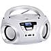 Stereo Portatile Boombox Cd Mp3 Bluetooth Trevi Cmp 544 Bt Bianco - Foto miniatura 3