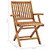 Sedie da Giardino Pieghevoli 4 pz in Legno Massello di Teak - Foto miniatura 2
