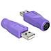 65461 USB-A PS / 2 Viola cavo di interfaccia e adattatore - Foto miniatura 1