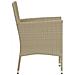Set Mobili da Pranzo per Giardino 7 pz in Polyrattan Beige - Foto miniatura 7