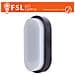 Plafoniera Led Ovale Nera 15w 4000k 55*100*200 Ip54 - Foto miniatura 1