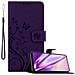 Custodia Compatibile Con Sony Xperia 1 / Xperia Xz4 In Lilla Scuro Fiore - Coperchio Protettivo In Design Floreale Con Chiusura Magnetica, Funzione Stand E Slot Per Carte - Foto miniatura 1