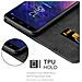 Custodia Compatibile Con Samsung Galaxy A6 Plus 2018 In Blu Scuro Marrone - Coperchio Protettiva Con Chiusura Magnetica, Funzione Stand E Tasca Per Le Carte - Foto miniatura 5
