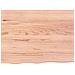 Piano Tavolo Marrone Chiaro 80x60x2cm Rovere Massello Trattato - Foto miniatura 3