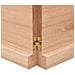 Piano Bagno Marrone 140x50x (2-4) cm Legno Massello Trattato - Foto miniatura 3