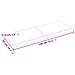 Piano Bagno Marrone 140x50x (2-4) cm Legno Massello Trattato - Foto miniatura 6