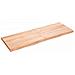 Piano Bagno Marrone 140x50x (2-4) cm Legno Massello Trattato - Foto miniatura 1
