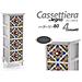 Trade Shop - Cassettiera Legno 4 Cassetti Slim Salvaspazio Salotto Camera 80x26x32 Cm 829406 - Foto miniatura 1