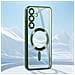 Cover Magsafe Per Samsung S24 Plus In Silicone Bordo Cromato - Foto miniatura 3
