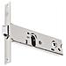 Serratura Da Infilare Per Porte In Alluminio Con Scrocco Reversibile E Frontale In Acciaio Inox - Entrata 80 - Frontale 22 - Foto miniatura 1