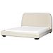 Letto Bouclé Roisel 160 X 200 Cm Beige Chiaro - Foto miniatura 3