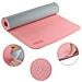 Tappetino Yoga Aerobica Pilates Tappeto Allenamento Fitness Palestra Rosa Grigio - Foto miniatura 4