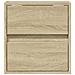 Mobili TV a Parete con Luci LED 2pz Rovere Sonoma 41x31x45 cm - Foto miniatura 3