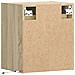 Mobili TV a Parete con Luci LED 2pz Rovere Sonoma 41x31x45 cm - Foto miniatura 4