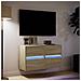 Mobili TV a Parete con Luci LED 2pz Rovere Sonoma 41x31x45 cm - Foto miniatura 7