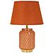 Lampada Da Tavolo Mf113 - Arancione - Ceramica - 28x28x44 Cm - Foto miniatura 1