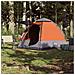 Tenda Campeggio Cabina 4 Pers. Grigio Arancione Rilascio Rapido - Foto miniatura 2