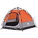 Tenda Campeggio Cabina 4 Pers. Grigio Arancione Rilascio Rapido - Foto miniatura 4