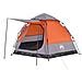 Tenda Campeggio Cabina 4 Pers. Grigio Arancione Rilascio Rapido - Foto miniatura 6