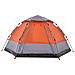 Tenda Campeggio Cabina 4 Pers. Grigio Arancione Rilascio Rapido - Foto miniatura 7