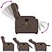 Poltrona Alzapersona Reclinabile Massaggio Marrone Similpelle - Foto miniatura 7