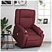 Poltrona Alzapersone Massaggi Reclinabile Rosso Vino Similpelle - Foto miniatura 2