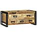 Tavolo da caffè 90x50x38 cm Legno massello Mango grezzo - Foto miniatura 6