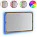 Specchio da Bagno con Luci LED Rovere Artigianale 60x8,5x38 cm - Foto miniatura 1
