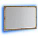 Specchio da Bagno con Luci LED Rovere Artigianale 60x8,5x38 cm - Foto miniatura 3