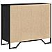 Cassettiera Rovere Nero 91x35.5x74.5 cm Legno ingegnerizzato - Foto miniatura 8