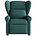 Poltrona Elettrica Reclinabile Verde Scuro in Tessuto - Foto miniatura 4