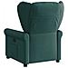 Poltrona Elettrica Reclinabile Verde Scuro in Tessuto - Foto miniatura 6