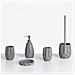 Set Da 5 Accessori Per Il Bagno Samiria Grigio - Foto miniatura 3
