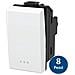 Interruttore Unipolare Bianco Compatibile Serie Biticino Matix 8 Pezzi - Foto miniatura 1