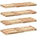 Mensole da Parete 4 pz 80x30x4 cm Legno Acacia Non Trattato - Foto miniatura 1