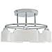Lusso Casadino -  Lampada Soffitto Paralumi Elissoidi Vetro 5 Lampadine E14 200 W - Foto miniatura 2
