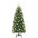 Albero di Natale artificiale con 150 LED Verde 120 cm PE e PVC - Foto miniatura 3