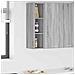 Armadio pensile Riga Grigio Sonoma 20 x 29,5 x 80 cm - Foto miniatura 2