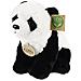 Peluche Panda 23cm Realistico Ultra Morbido In Materiale Riciclato Ecologico, Bianco / Nero - Foto miniatura 3