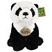 Peluche Panda 23cm Realistico Ultra Morbido In Materiale Riciclato Ecologico, Bianco / Nero - Foto miniatura 1