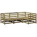 Set Divani da Giardino 4 pz in Legno Impregnato di Pino - Foto miniatura 1
