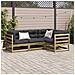 Set Divani da Giardino 4 pz in Legno Impregnato di Pino - Foto miniatura 3