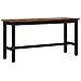 Panchina da pranzo 2 pcs Rovere fumé 100 x 32,5 x 48,5 cm - Foto miniatura 4