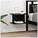 Comodino 2 pcs Rovere Nero 40 x 30 x 25 cm Legno multistrato - Foto miniatura 2