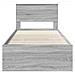 Struttura del letto Grigio Sonoma 80 x 200 cm Legno multistrato - Foto miniatura 7