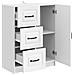 Credenza Bianco Lucido 66 x 34,5 x 87 cm Legno ingegnerizzato - Foto miniatura 3